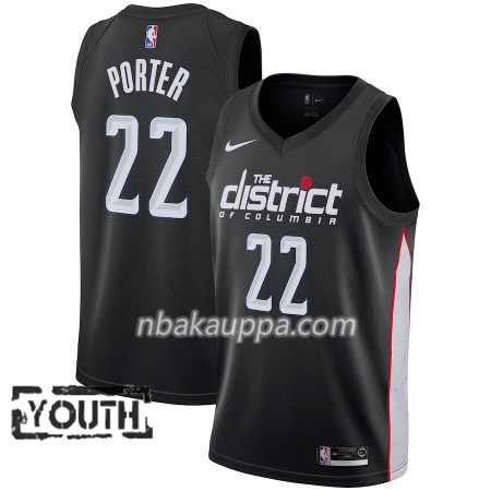 Washington Wizards Otto Porter  22 2018-19 Nike City Edition Musta Pelipaidat Swingman - Lasten
